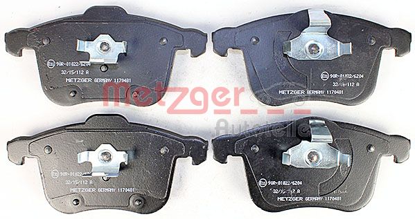 METZGER 1170481 Bremsbelagsatz, Scheibenbremse